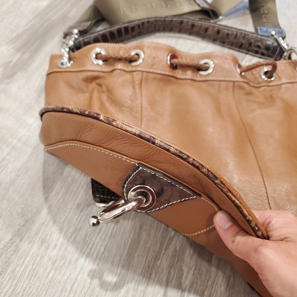 Hanahana Brown Leather Hobo Bag - Picture 7 of 8